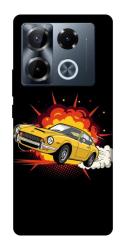 Чехол itsPrint Retro comics car black для Infinix Note 40 Pro 4G