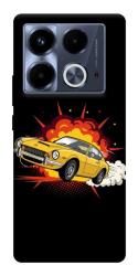 Чехол itsPrint Retro comics car black для Infinix Note 40 4G