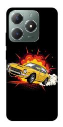 Чехол itsPrint Retro comics car black для Realme C61 4G