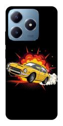 Чехол itsPrint Retro comics car black для Realme C63 4G