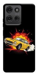 Чехол itsPrint Retro comics car black для Motorola Moto G75 5G