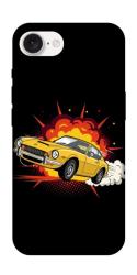 Чехол itsPrint Retro comics car black для Apple iPhone 16e (6.1")
