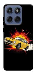 Чехол itsPrint Retro comics car black для Motorola Edge 60 Fusion