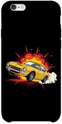 Чехол itsPrint Retro comics car black для Apple iPhone 6/6s plus (5.5")