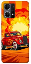 Чехол itsPrint Retro comics car для Oppo Reno 7 4G