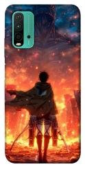 Чехол itsPrint Attack on titan eren для Xiaomi Redmi Note 9 4G / Redmi 9 Power / Redmi 9T