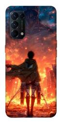 Чехол itsPrint Attack on titan eren для Oppo Reno 5 4G