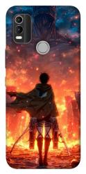 Чехол itsPrint Attack on titan eren для Nokia C21 Plus