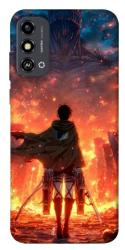 Чехол itsPrint Attack on titan eren для ZTE Blade A53