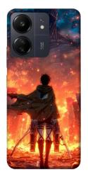 Чехол itsPrint Attack on titan eren для Xiaomi Redmi 13C