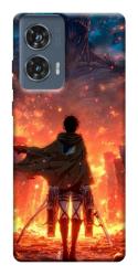 Чехол itsPrint Attack on titan eren для Motorola Edge 50 Fusion