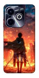 Чехол itsPrint Attack on titan eren для Infinix Hot 40i