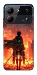 Чехол itsPrint Attack on titan eren для ZTE Blade A54 4G