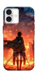 Чехол itsPrint Attack on titan eren для Apple iPhone 16 Plus (6.7")