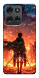 Чехол itsPrint Attack on titan eren для Motorola Moto G75 5G