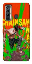 Чохол itsPrint Chainsaw man для TECNO Camon 17 Pro