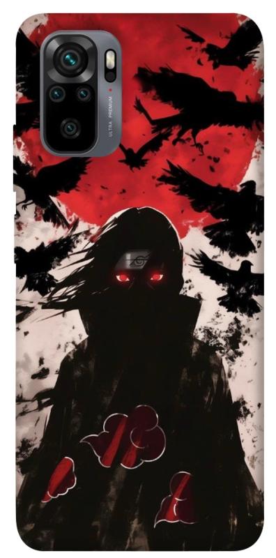 Чехол itsPrint Itachi black ravens для Xiaomi Redmi Note 10 / Note 10s, аниме, купить оптом с доставкой