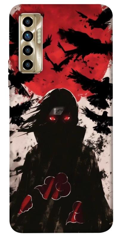 Чехол itsPrint Itachi black ravens для TECNO Camon 17P, аниме, купить оптом с доставкой