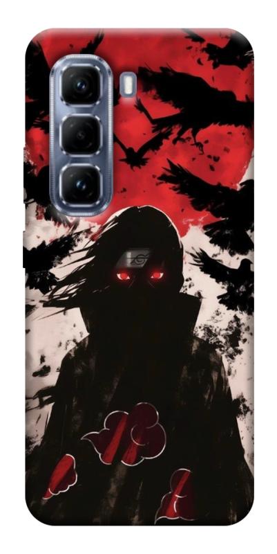 Чехол itsPrint Itachi black ravens для Infinix Hot 50 Pro, аниме, купить оптом с доставкой