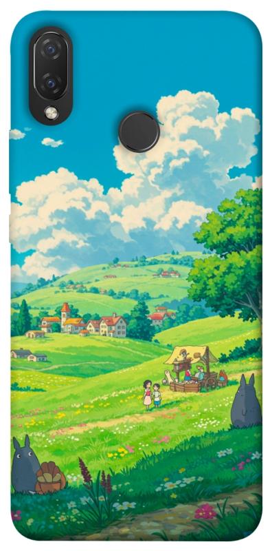 Чехол itsPrint Miyazaki landscape для Huawei P Smart+ (nova 3i), аниме, купить оптом с доставкой