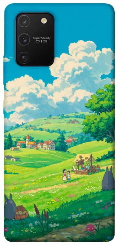 Чехол itsPrint Miyazaki landscape для Samsung Galaxy S10 Lite, аниме, купить оптом с доставкой
