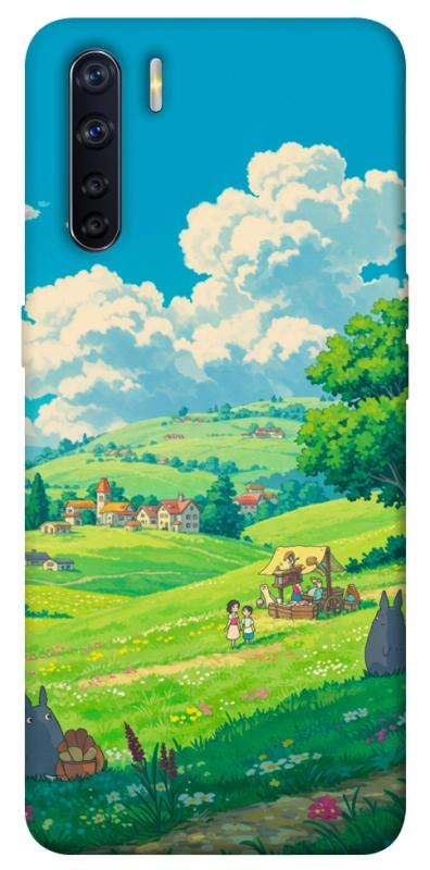 Чехол itsPrint Miyazaki landscape для Oppo A91, аниме, купить оптом с доставкой