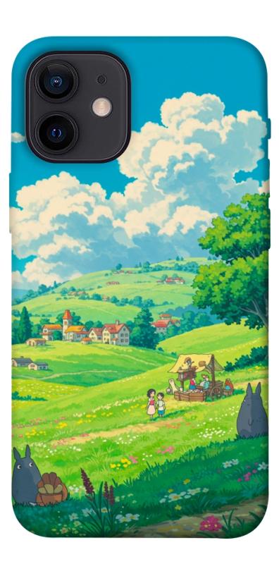 Чохол itsPrint Miyazaki landscape для Apple iPhone 12 mini (5.4"), аніме, купити оптом з доставкою