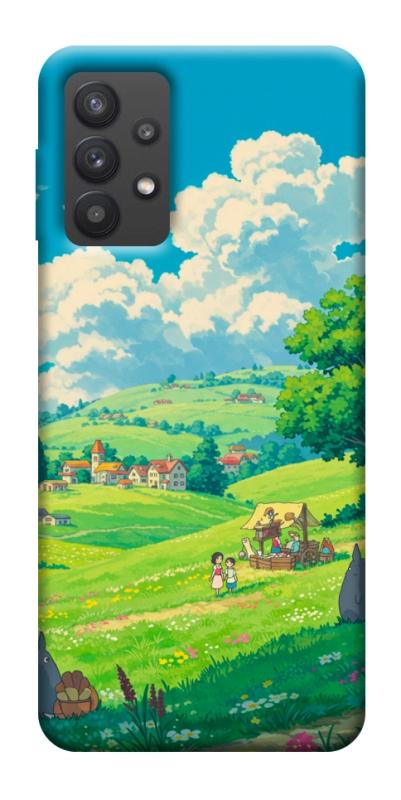 Чехол itsPrint Miyazaki landscape для Samsung Galaxy A32 (A326B) 5G, аниме, купить оптом с доставкой