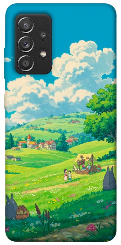 Чехол itsPrint Miyazaki landscape для Samsung Galaxy A52 4G / A52 5G, аниме, купить оптом с доставкой