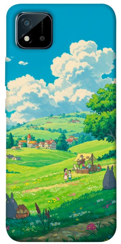 Чехол itsPrint Miyazaki landscape для Realme C11 (2021), аниме, купить оптом с доставкой