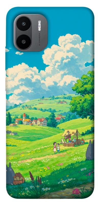 Чехол itsPrint Miyazaki landscape для Xiaomi Redmi A1+ / A2+, аниме, купить оптом с доставкой