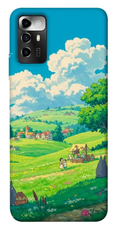 Чехол itsPrint Miyazaki landscape для ZTE Blade V40 Vita, аниме, купить оптом с доставкой