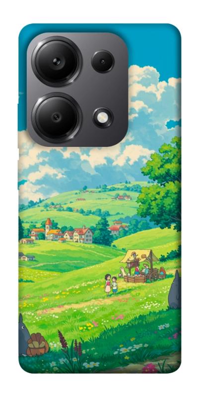 Чехол itsPrint Miyazaki landscape для Xiaomi Poco X6, аниме, купить оптом с доставкой