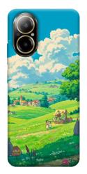 Чехол itsPrint Miyazaki landscape для Realme C67 4G