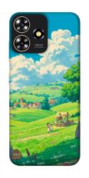 Чехол itsPrint Miyazaki landscape для ZTE Blade A73 4G
