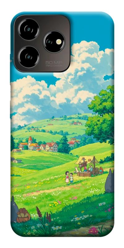 Чехол itsPrint Miyazaki landscape для ZTE Blade V50 Desing 4G, аниме, купить оптом с доставкой