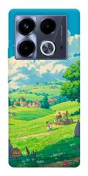 Чехол itsPrint Miyazaki landscape для Infinix Note 40 4G
