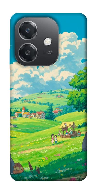 Чехол itsPrint Miyazaki landscape для Oppo A3 4G, аниме, купить оптом с доставкой