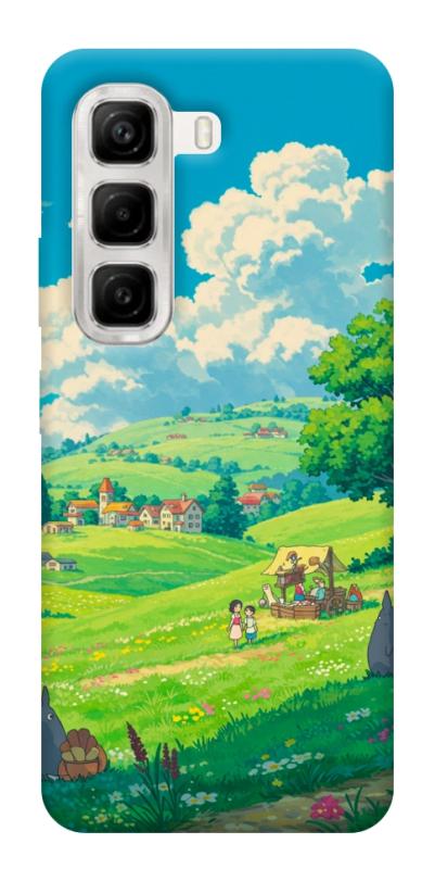 Чехол itsPrint Miyazaki landscape для Infinix Hot 50 4G, аниме, купить оптом с доставкой