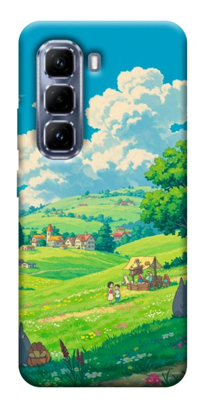 Чехол itsPrint Miyazaki landscape для Infinix Hot 50 Pro, аниме, купить оптом с доставкой