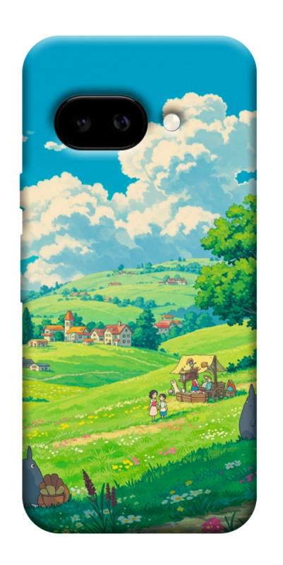 Чехол itsPrint Miyazaki landscape для Google Pixel 9a, аниме, купить оптом с доставкой