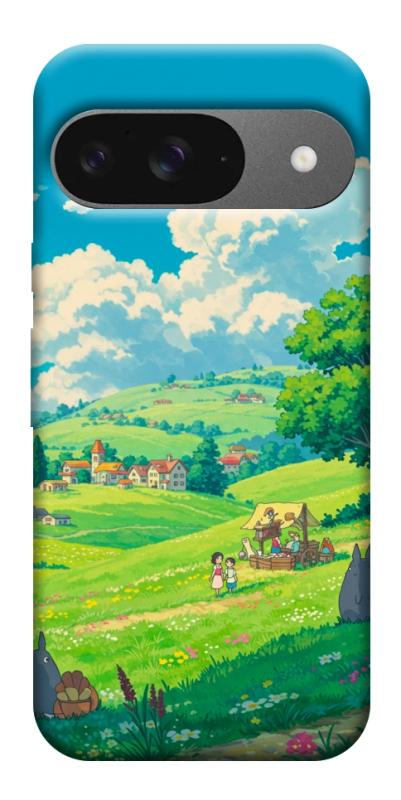 Чехол itsPrint Miyazaki landscape для Google Pixel 10, аниме, купить оптом с доставкой