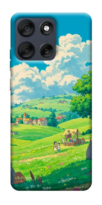 Чехол itsPrint Miyazaki landscape для Motorola Moto G56 5G, аниме, купить оптом с доставкой