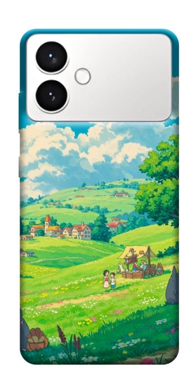 Чехол itsPrint Miyazaki landscape для Samsung Galaxy S26+, аниме, купить оптом с доставкой