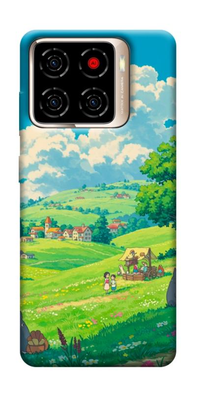Чехол itsPrint Miyazaki landscape для ZTE Blade A56, аниме, купить оптом с доставкой