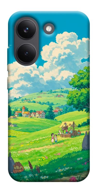 Чехол itsPrint Miyazaki landscape для Xiaomi Poco X8 Pro, аниме, купить оптом с доставкой