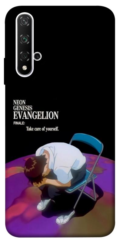 Чехол itsPrint Shinji sitting in the dark для Huawei Honor 20 / Nova 5T, аниме, купить оптом с доставкой