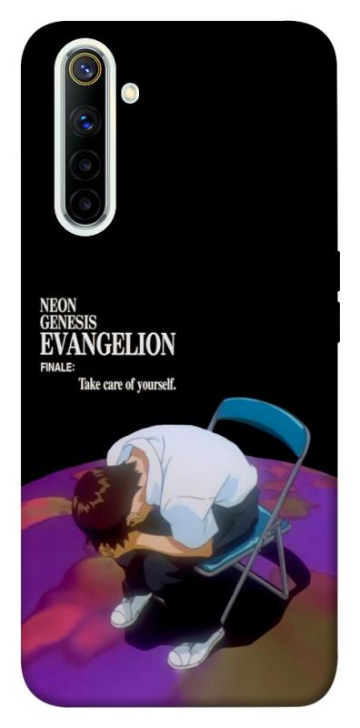 Чехол itsPrint Shinji sitting in the dark для Realme 6, аниме, купить оптом с доставкой