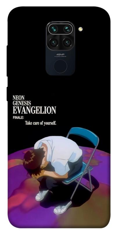Чехол itsPrint Shinji sitting in the dark для Xiaomi Redmi Note 9 / Redmi 10X, аниме, купить оптом с доставкой
