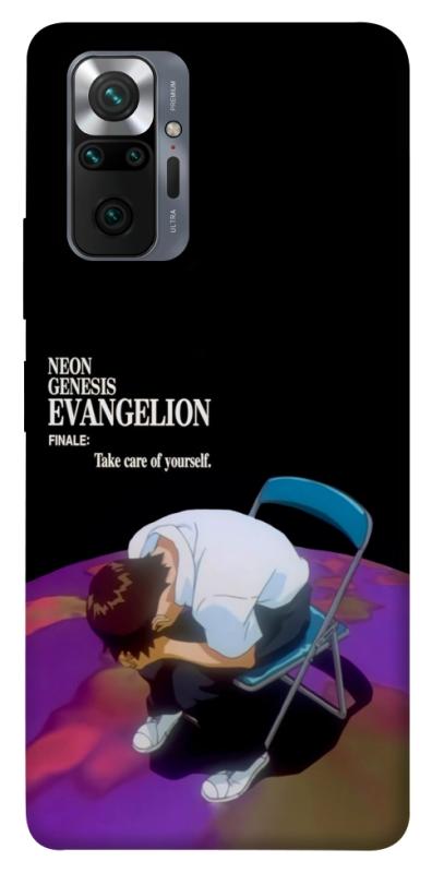 Чехол itsPrint Shinji sitting in the dark для Xiaomi Redmi Note 10 Pro, аниме, купить оптом с доставкой